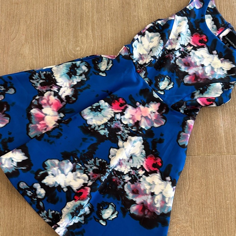 Cynthia Rowley Vibrant Blue Floral Dress